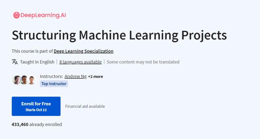 DeepLearning AI - Structuring Machine Learning Projects