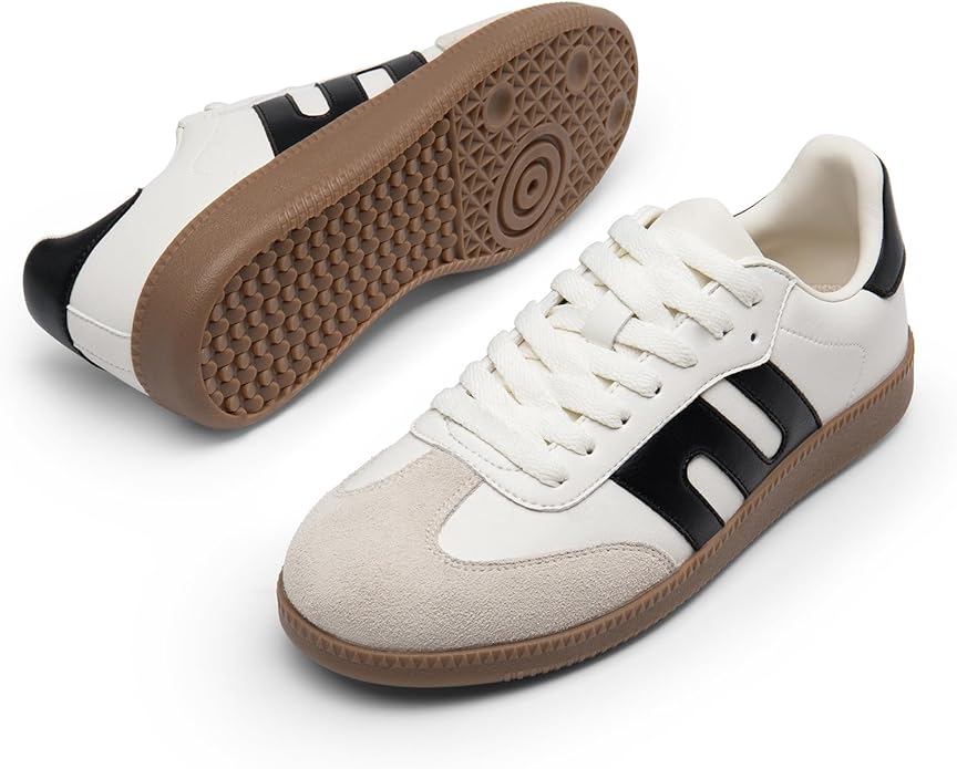 DREAM PAIRS Women's Tennis Sneakers Walking Nia Flat Low-Top Casual Lace-Up Comfortable Fashion Sneakers Shoes