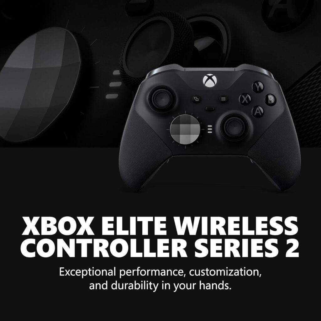Xbox Elite Series 2 Core Wireless Gaming Controller Black Xbox Series X or S, Xbox One, Windows PC, Android, and iOS